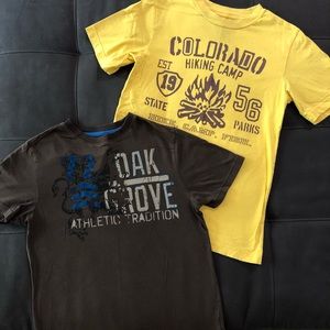 Graphic Print Tees, Size L